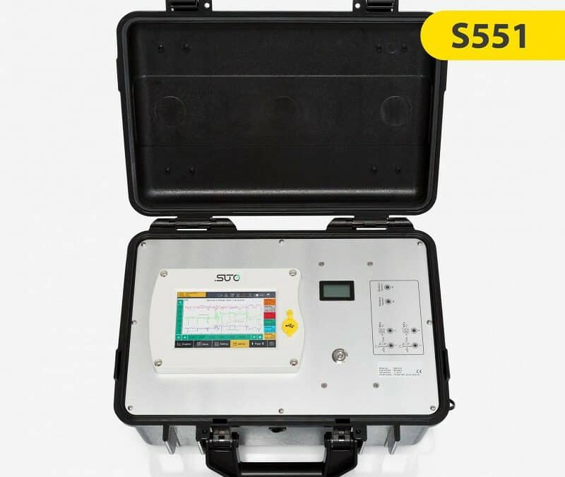 S551 Pantalla portátil y registrador de datos para auditorías energéticas y de eficiencia de compresores